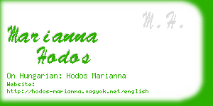 marianna hodos business card